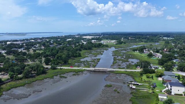Downtown Morehead City North Carolina Waterfront and Harbor