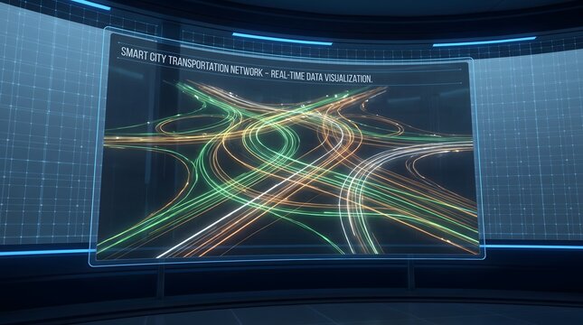 Smart city transportation network real time data visualization