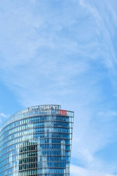 Berlin, Germany, August 29, 2026, Bahntower at Potsdamer Platz