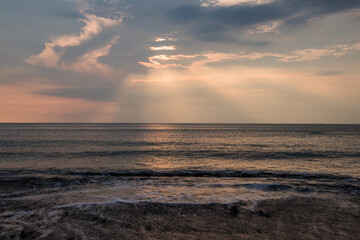 Obraz premium Sunset on the beach