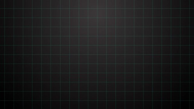 Digital grid background moving continuously across dark surface in motion graphics style. Seamless loop.