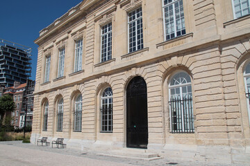 Fototapeta premium old stone hall (natural history museum) in le havre in normandy in france 