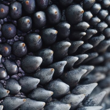 Macro photograph captures shark skins dermal denticles Hydrodynamic texture catches light