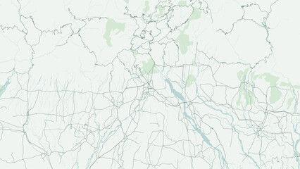 Fototapeta premium Modern minimalist vector map of Siliguri Corridor, Chicken's Neck, India. Scalable land bridge connecting mainland to Northeast states, Bhutan, Nepal, and Bangladesh borders for wall art posters.