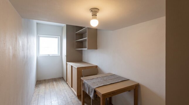 Tiny Apartment with Minimalist LED Lighting Solution