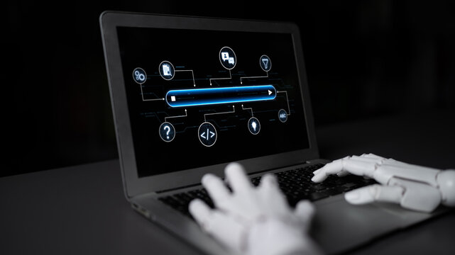 Generative search system powered by AI with data, process, intelligence, and automation in a seamless concept flow. Corpus