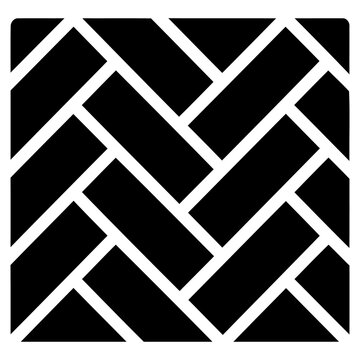 Herringbone pattern vector illustration, seamless brick texture for floor or wall design, geometric architectural background isolated on transparent background