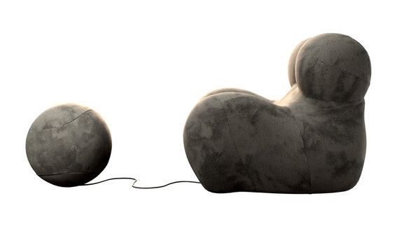 Mother Embrace Sofa &ndash; Grey Sofa side view