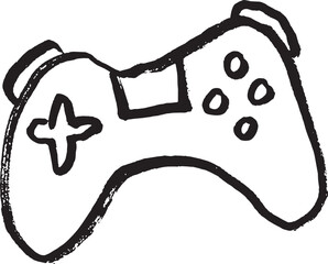 videogame controller doodle control gaming vector line art drawing illustration  © JuanCarlos