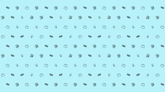 Mint Thanksgiving Autumn Themed Pattern 4K 60FPS seamless Looping Video Background