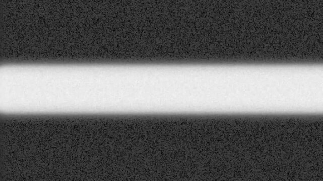 Old TV Static, Vintage Television Screen, Analog Glitch Effect, VHS Noise And Distortion, Retro Broadcast Interference, TV Power On Off Animation, White Noise, 4K Seamless Video