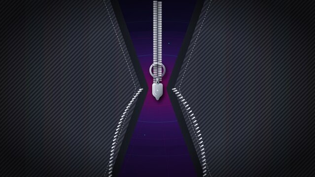 Unzipping Concept Background with Glowing Digital Horizon