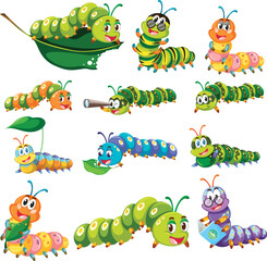 Naklejka premium set of funny cartoon animals