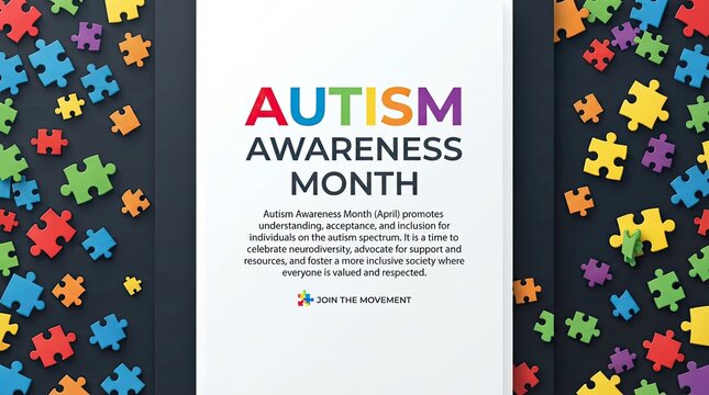 Raising awareness and understanding celebrating autism acceptance and support throughout the month of april