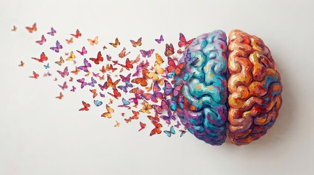 Prioritizing mental wellbeing a colorful representation of the complexities within the human mind