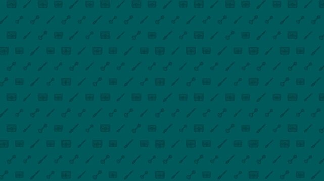 dark teal Video Game Controller Themed Pattern 4K 60FPS seamless Looping Video Background