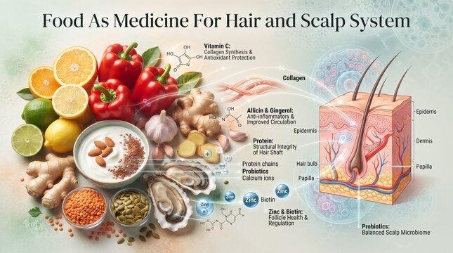 Nutrient-Rich Foods for Healthy Hair and Scalp Systems A Holistic Approach to Hair Care