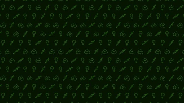 Dark Video Game Controller Themed Pattern 4K 60FPS seamless Looping Video Background