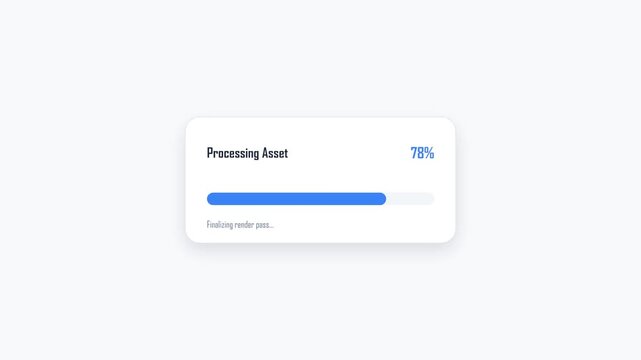 Loading Progress Bar With Percentage Counter
