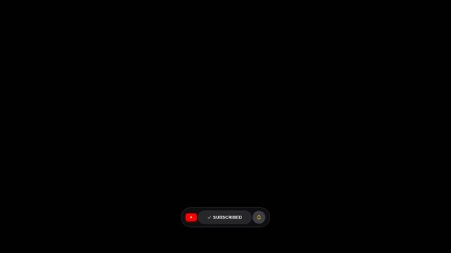 YouTube subscribe button animation with mouse click and bell icon alpha channel transparent background
