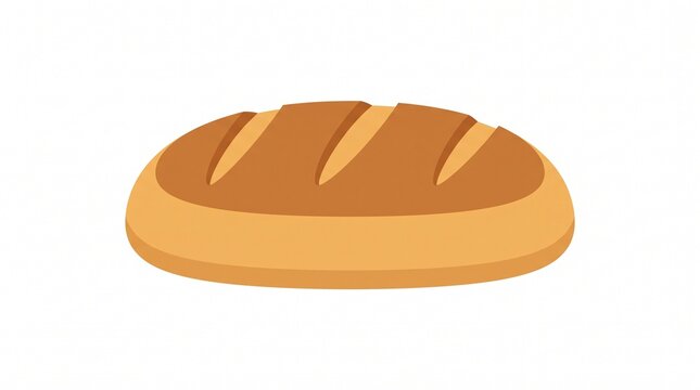 Golden Loaf: A beautifully baked loaf of bread, boasting a golden-brown crust with distinct parallel scores across its surface, presented in a simple, clean setting.