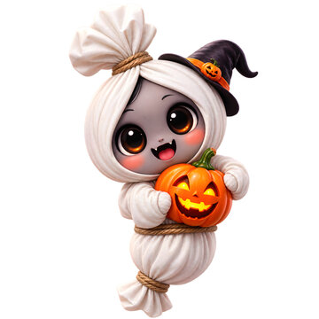 Halloween Ghost Character pocong