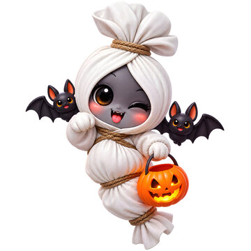 Halloween Ghost Character pocong 2