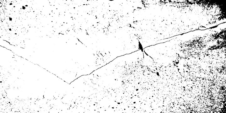 Scratched and Cracked Grunge Urban Background Texture Vector. Dust Overlay Distress Grainy Grungy Effect. Distressed Backdrop Vector Illustration. Isolated Black on White Background. EPS 10.