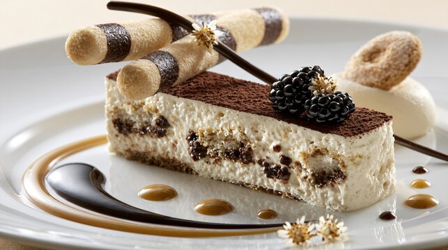 A prestigious international pastry competition composition featuring tiramisu shots recipes transformed into an award-winning gourmet Italian dessert with flawless artistic presentation