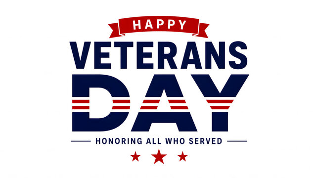 Honoring american heroes a patriotic veterans day graphic with stars and stripes