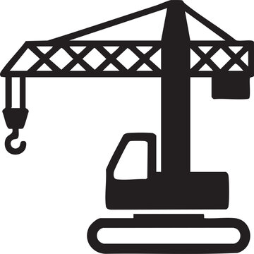Construction crane icon