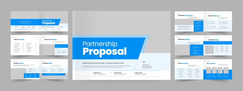 Landscape Proposal Template, Partnership Proposal Design.