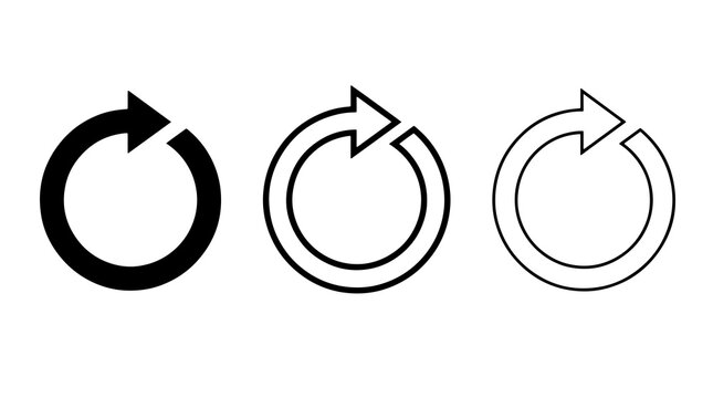 Reload icons set vector illustration design graphics elements graphics symbol