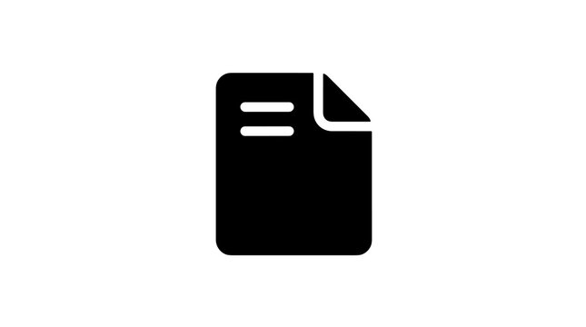 Document icon symbol vector illustration for business interface design
