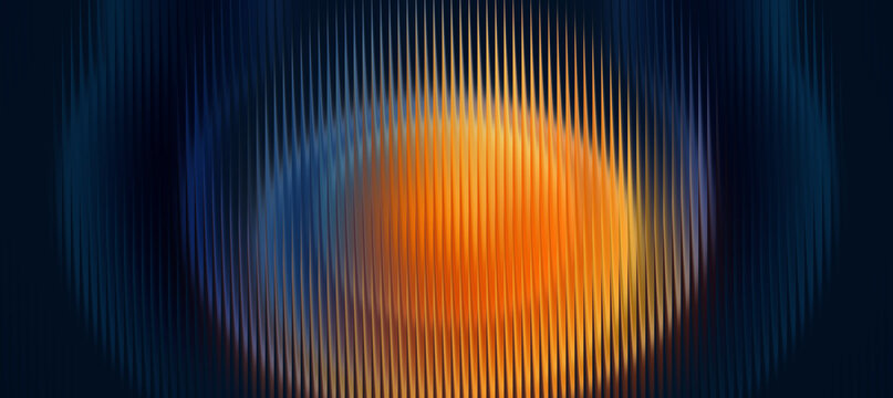 Glass gradient background, abstract orange glow vertical lines background