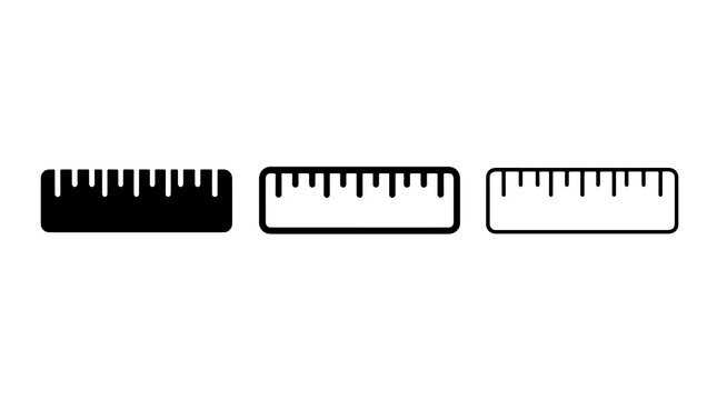 Ruler icon set vector illustration isolated on white background design