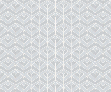 Damask leaves seamless pattern. Vector retro style background print. Decorative flower texture.