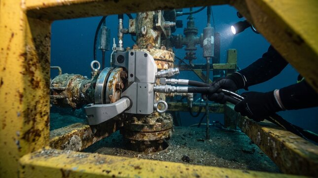 Hydraulic torque wrench engages subsea wellhead connection