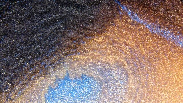 Mixing alcohol ink creates colorful patterns in abstract forms