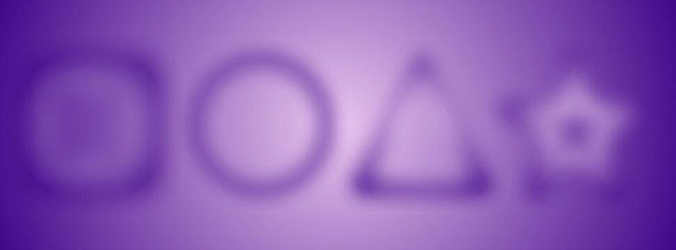 Blurred purple background with geometric outline shapes background geometric triangle abstract illumination mysterious creative artistic illustration.