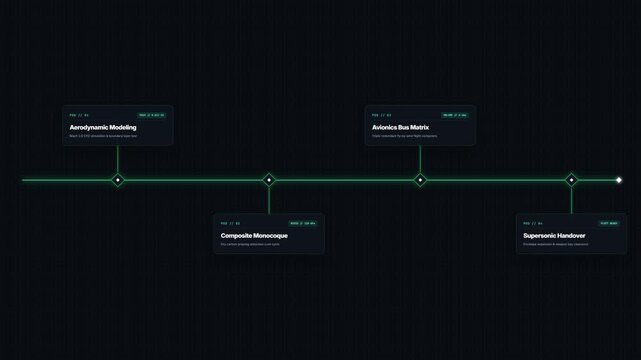 Stealth Matte Carbon Fiber Minimalist Tech Roadmap Animation
