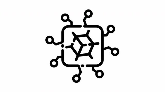 Metaverse device chips animation video motion