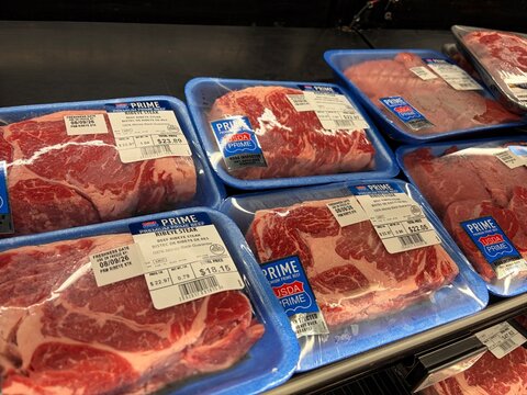 USDA Prime Ribeye Steak Prices at Grocery Store