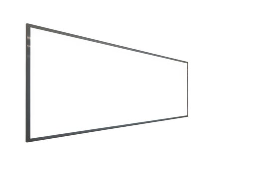Simple black trapezoid shape on a white background isolated on transparent background
