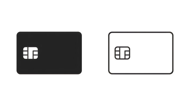 Two sim card icons in different styles