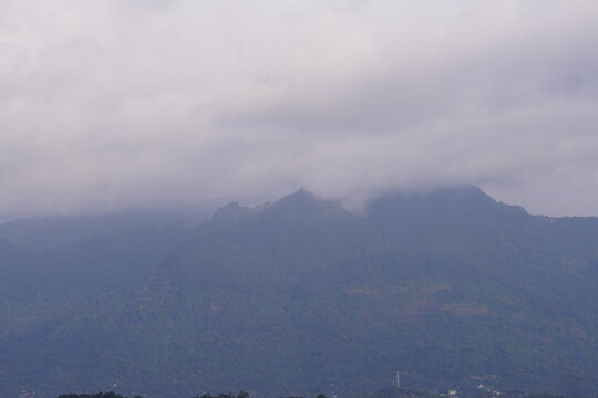 Misty Mountain Landscape in the Highlands of Matale, Sri Lanka
