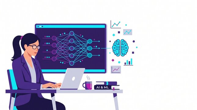 Data scientist training machine learning model