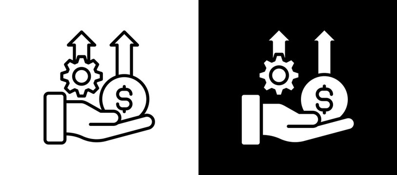Resource Allocation lineglyph icon