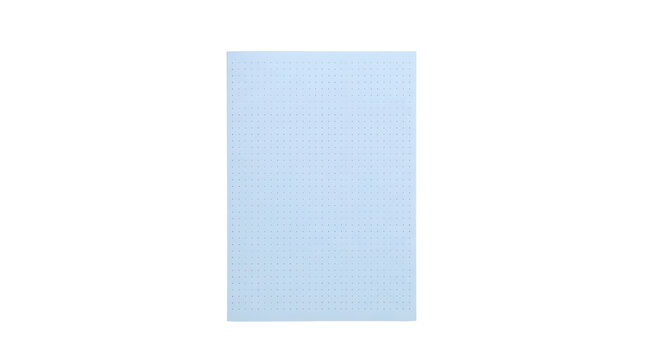 Light blue paper sheet with punches and printed grid pattern punched paper texture blue background paper document office paper document stationery