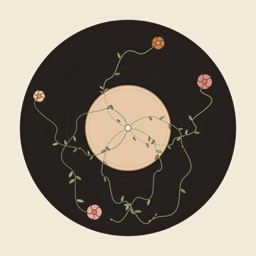 Vinyl Record Bloom